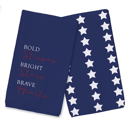 Designs Direct Bold Stripes Bright Stars Tea Towel Set